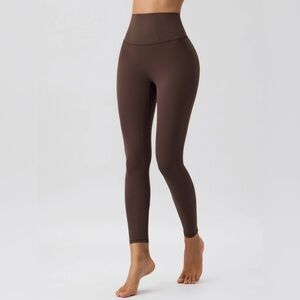 Rihoas Dark Coffee High Waisted Leggings 24"